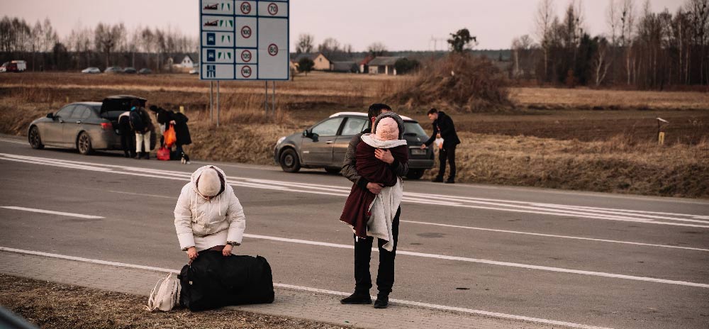 Gerra en Ucrania, civiles desplazados, refigiados